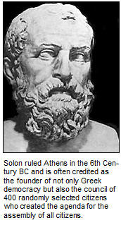 Solon, the founder of Greek Democracy